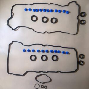 Valve Cover Gasket Set, Molded Rubber Aftermarket Replacement Compatible with VS50879R, Fits Ford F-150, Transit, Expedition & Lincoln Navigator, Complete Repair Kit with Spark Plug Seals